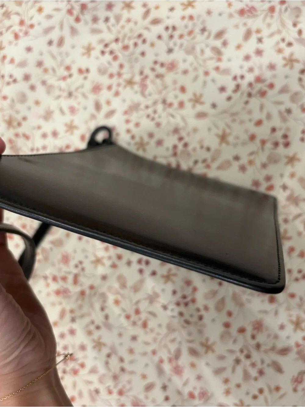 Opening Ceremony Chic Black Leather Zipper Pouch - Picture 5 of 7